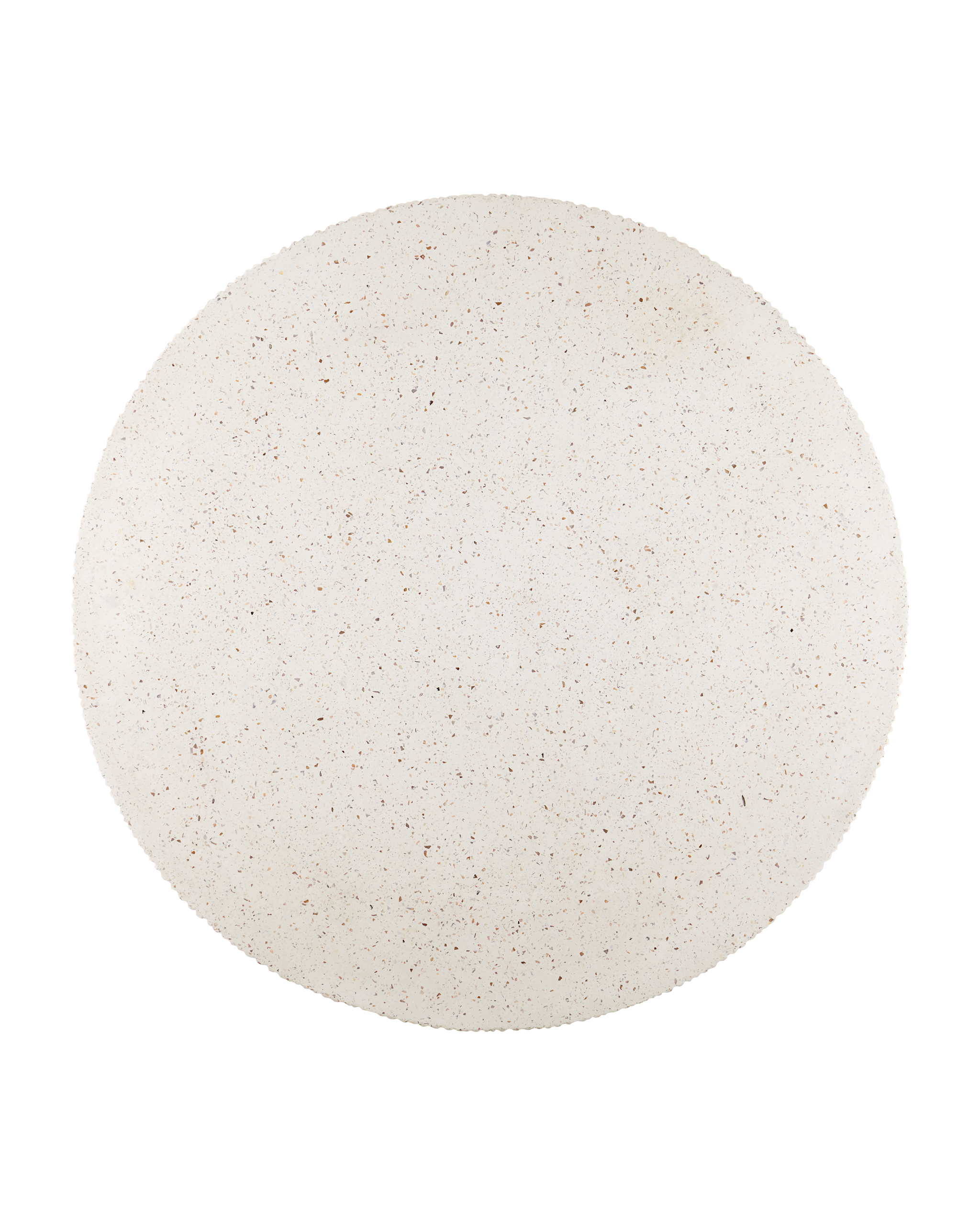 Currey & Company Ridge Ivory Terrazzo Cocktail Table