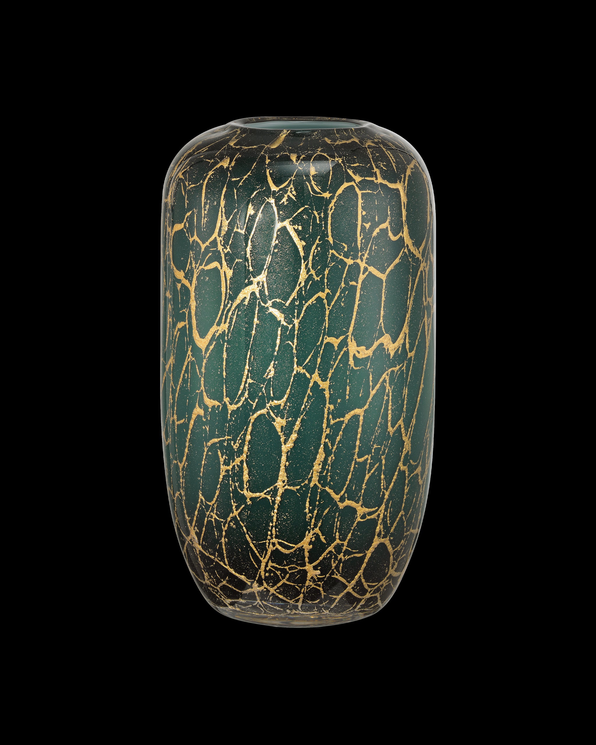 Currey & Company Vitry Green & Gold Vase