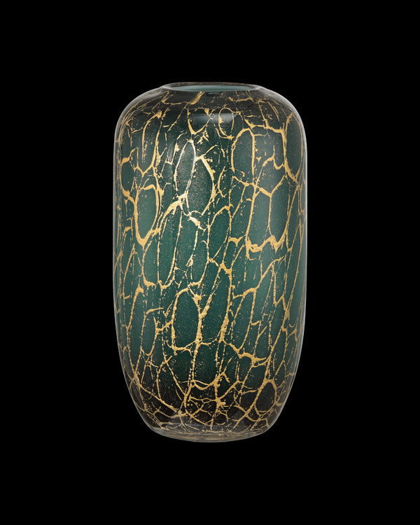 Currey & Company Vitry Green & Gold Vase
