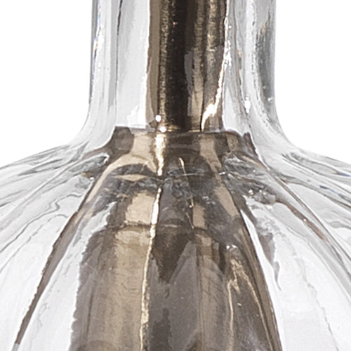 Jamie Young Sophia Carafe Pendant In Clear Glass With Brass Hardware