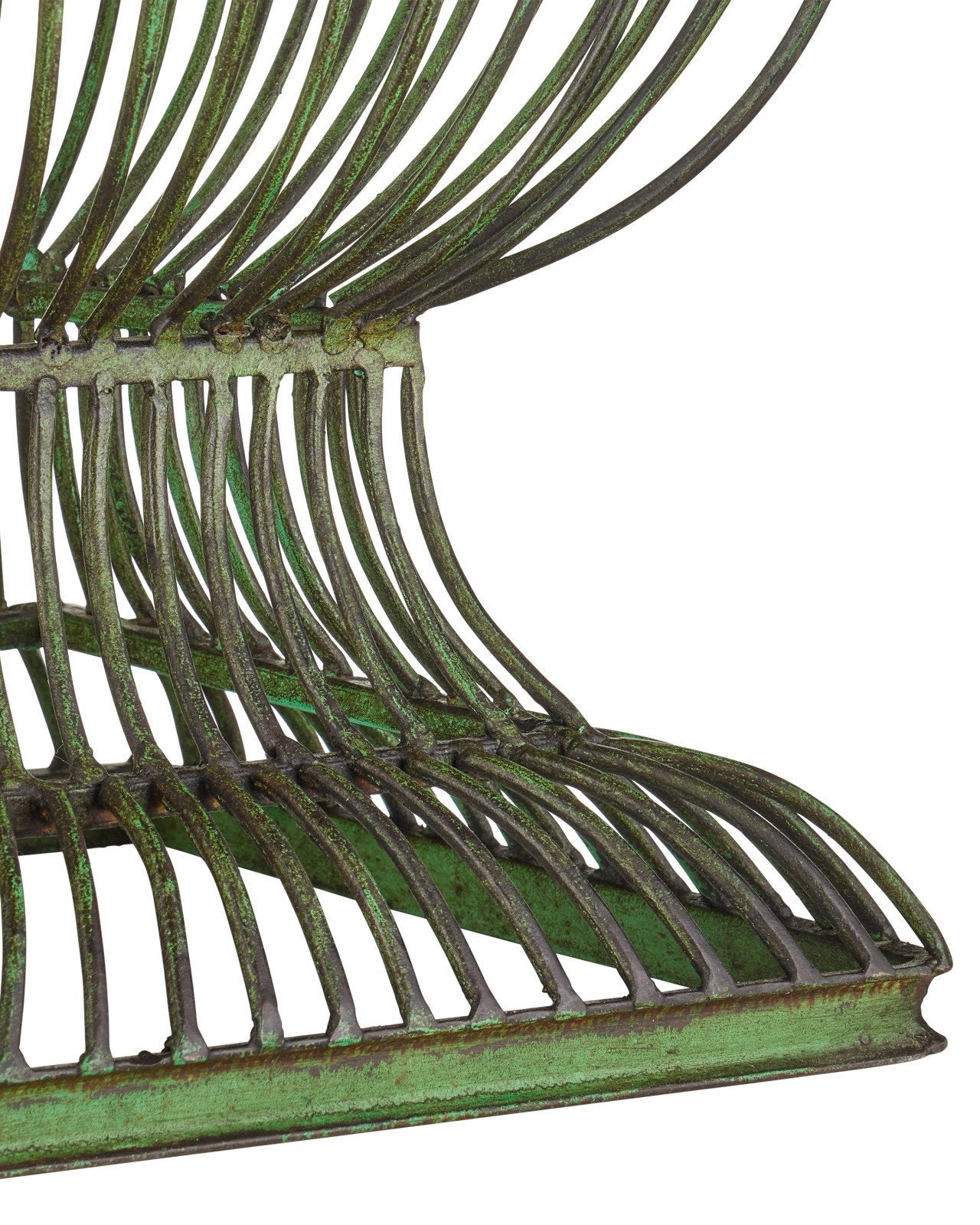 Currey & Company Tuteurs Distressed Green Metal Table Lamp