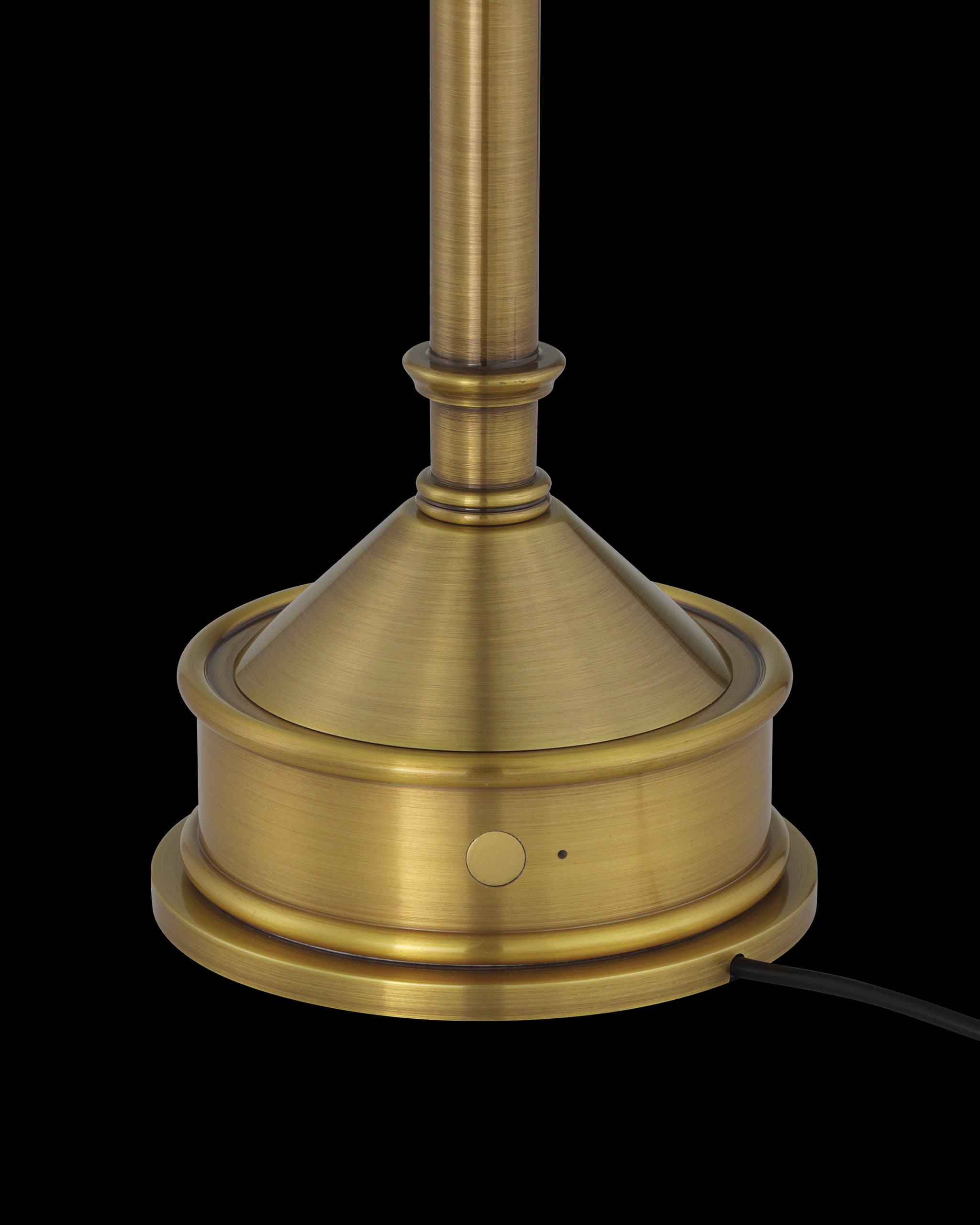 Currey & Company Traipse Brass Cordless Table Lamp