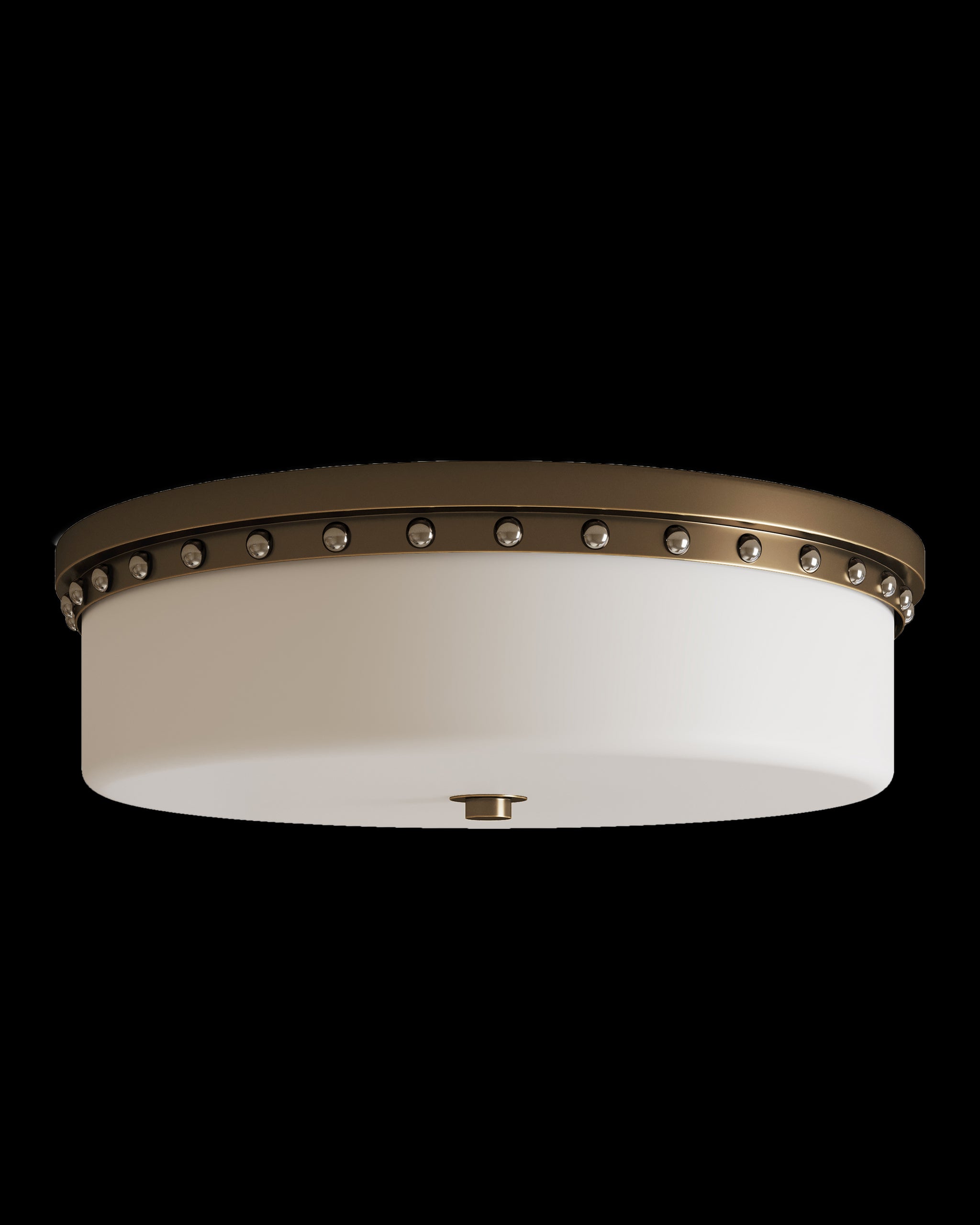 Currey & Company Barnabe Brass Flush Mount