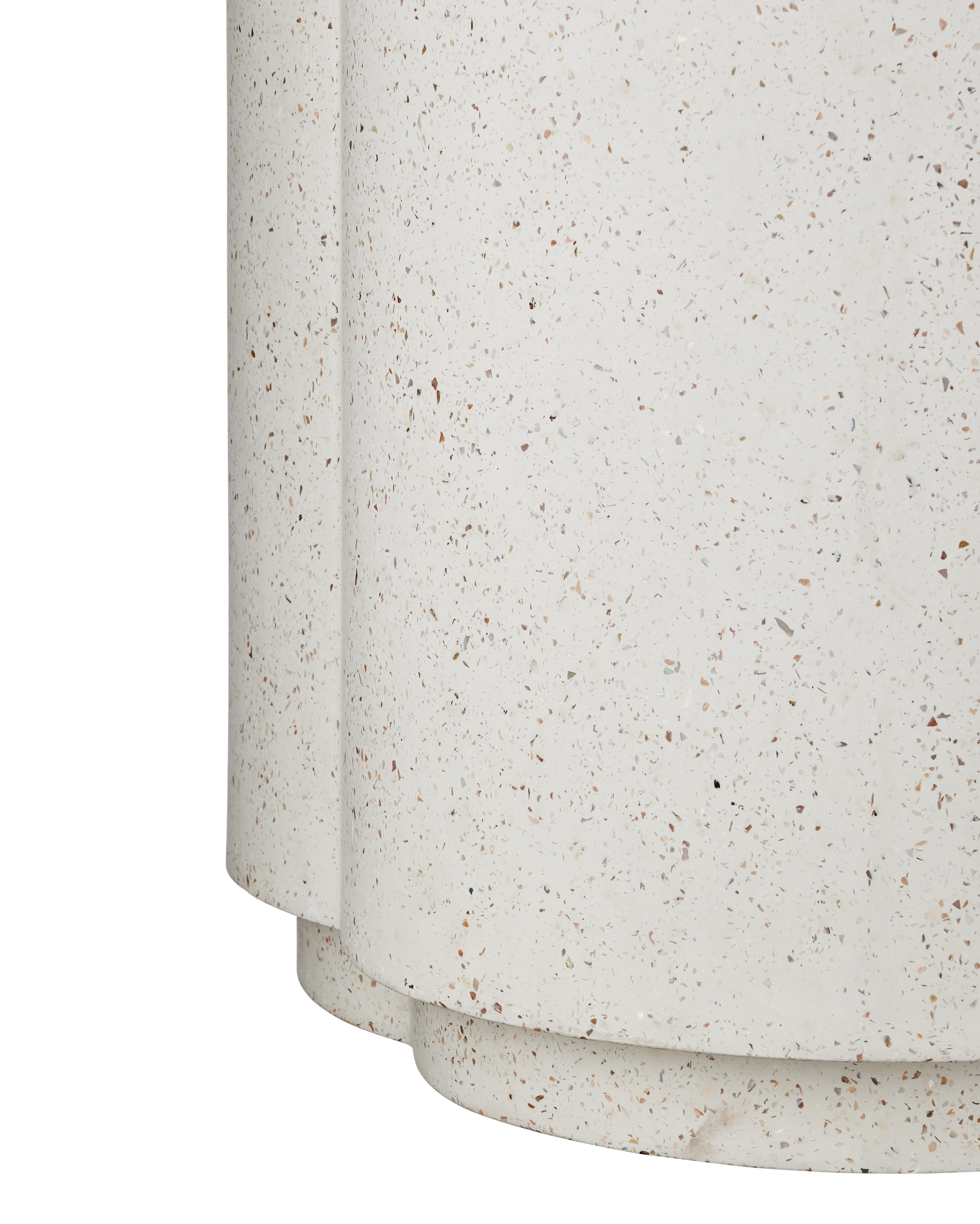 Currey And Company Smerlato Ivory Terrazzo Large Planter