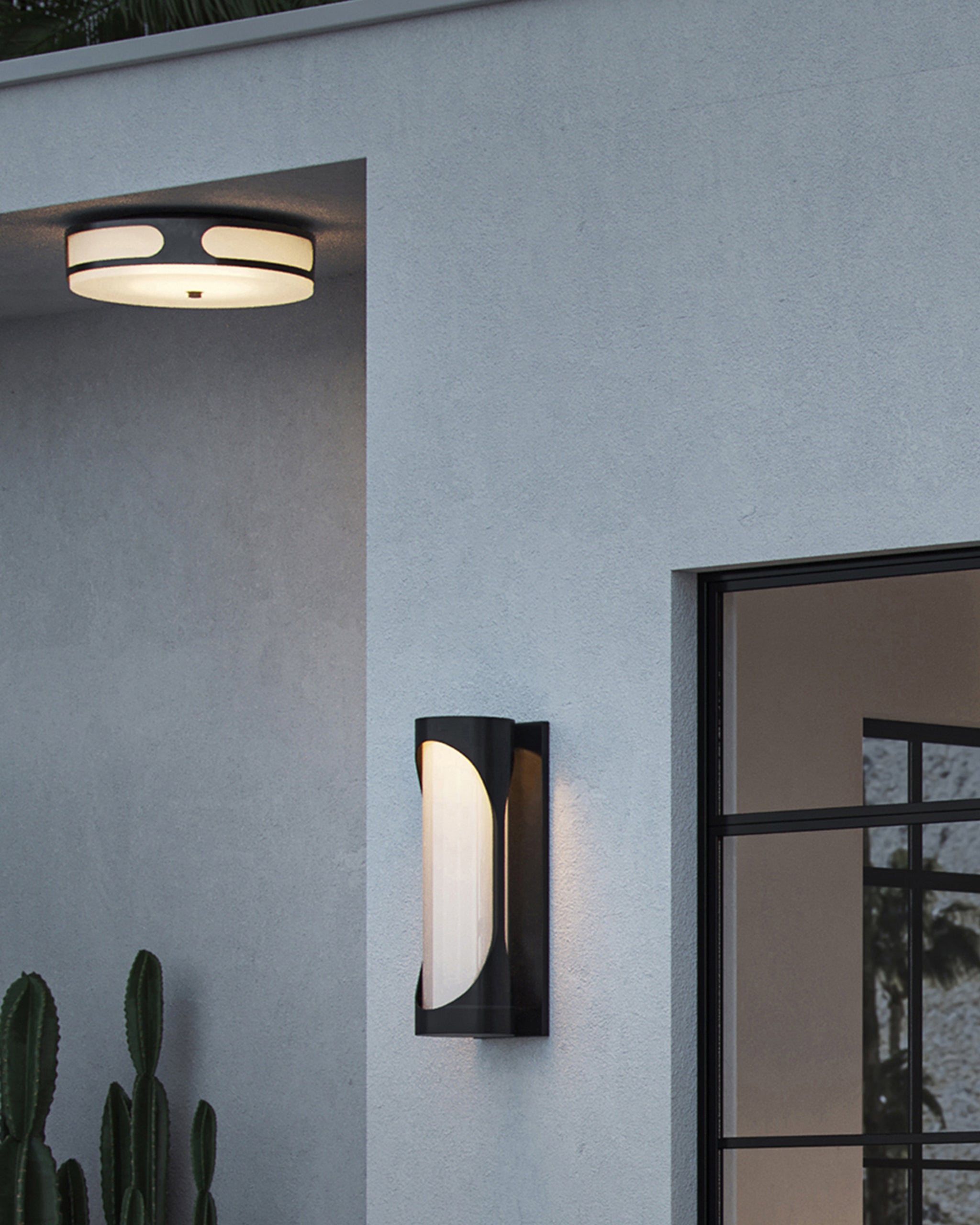 Currey & Company Swale Outdoor Flush Mount