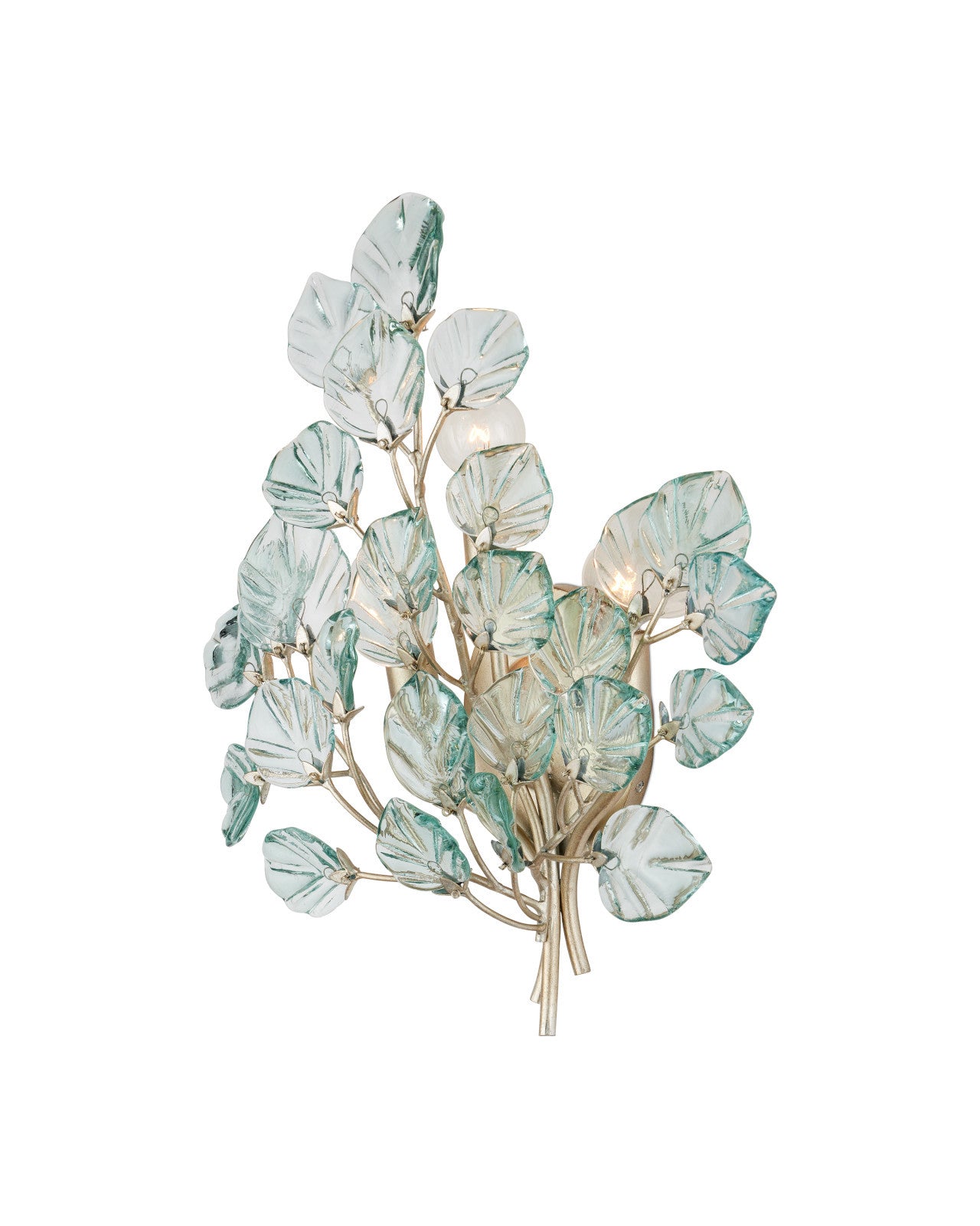 Currey & Company Baobab Silver 3 Light Wall Sconce