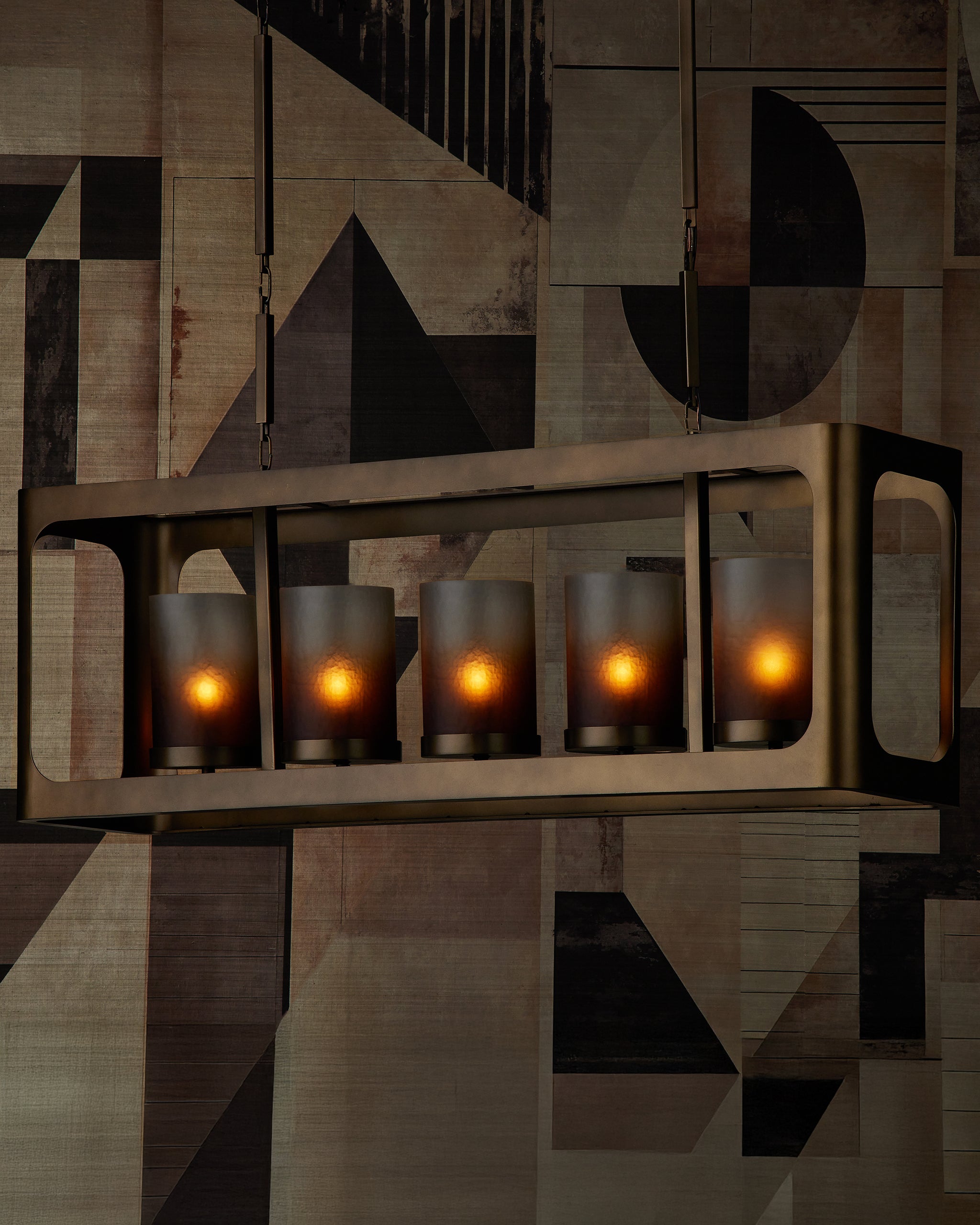 Currey & Company Tenebroso Rectangular Chandelier