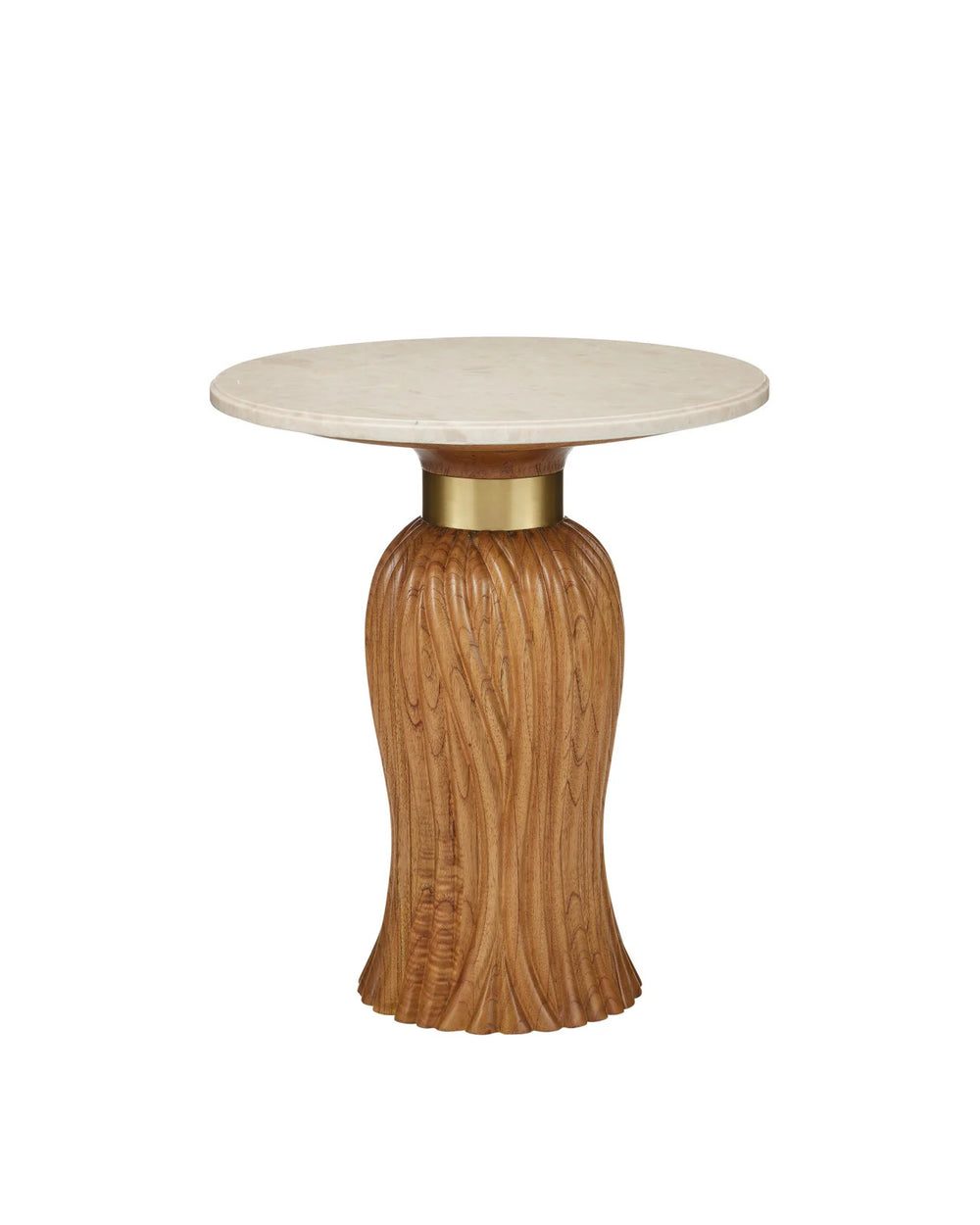 Currey & Company 22.5" Tassel Mindi Wood Accent Table