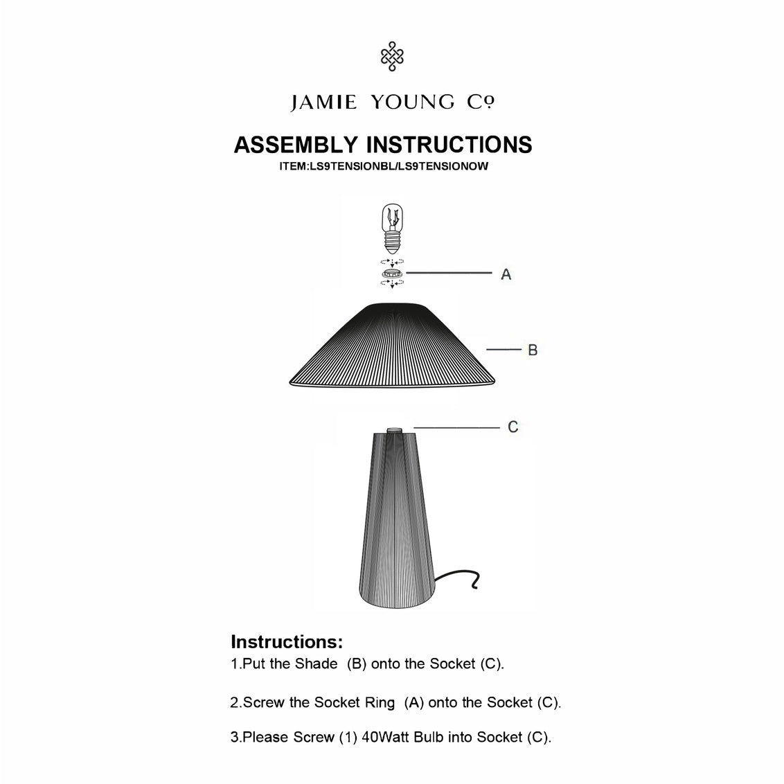 Jamie Young Tension Table Lamp