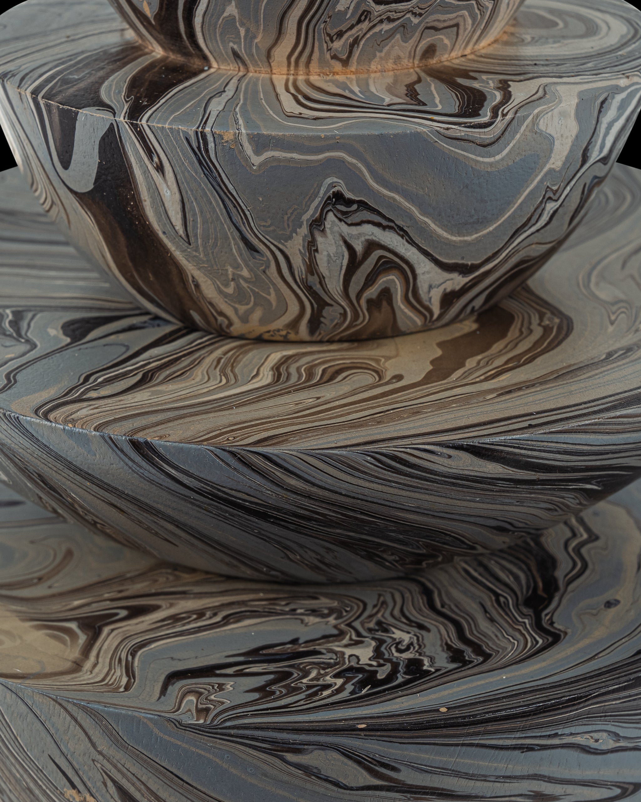 Currey & Company Marbleized Stacking Box Set Of 3