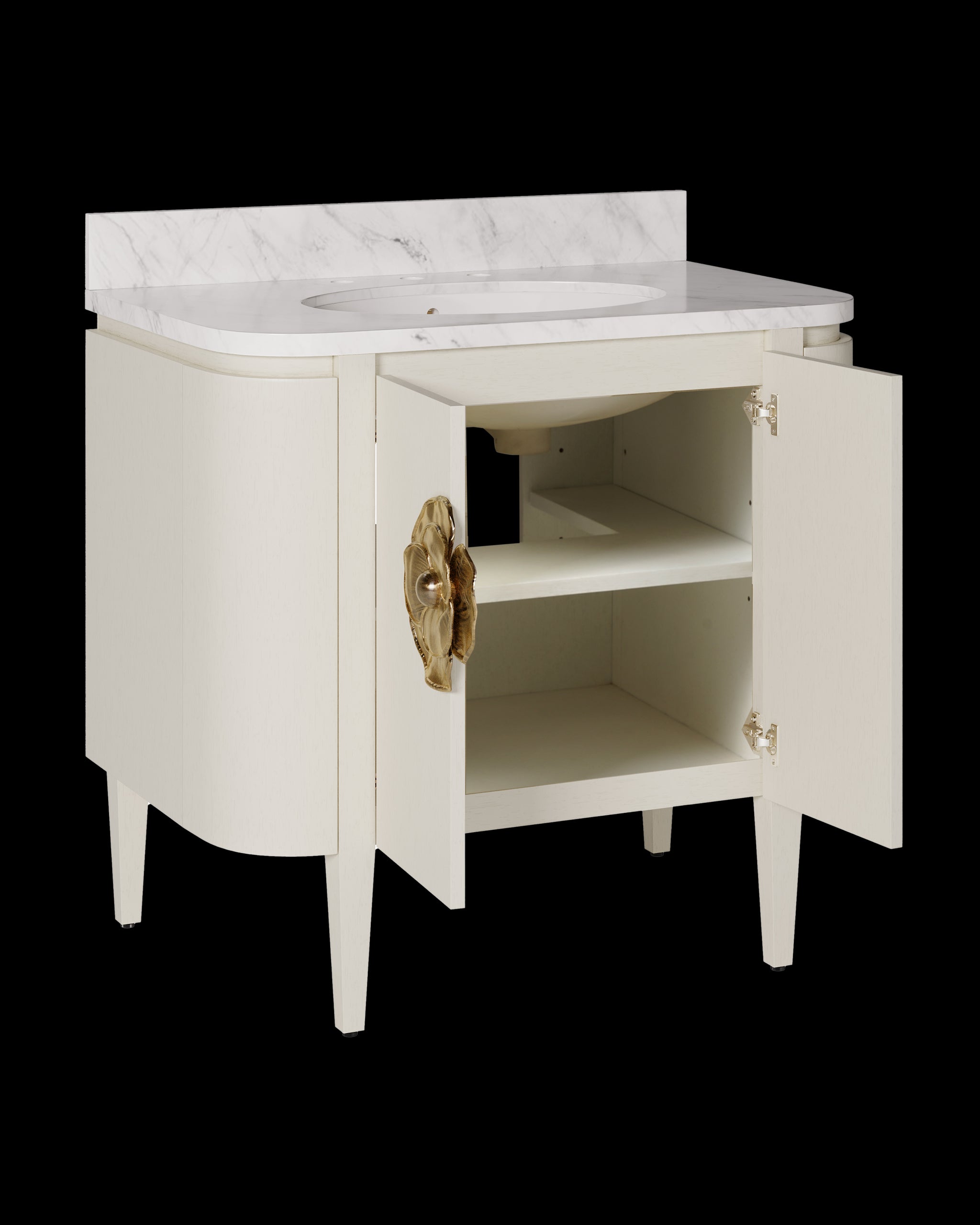 Currey & Company Briallen 36" Vanity With Oval Undermount Sink