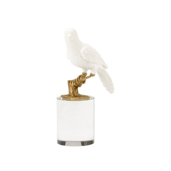 Chelsea House Parrot On Crystal Round (Sm)