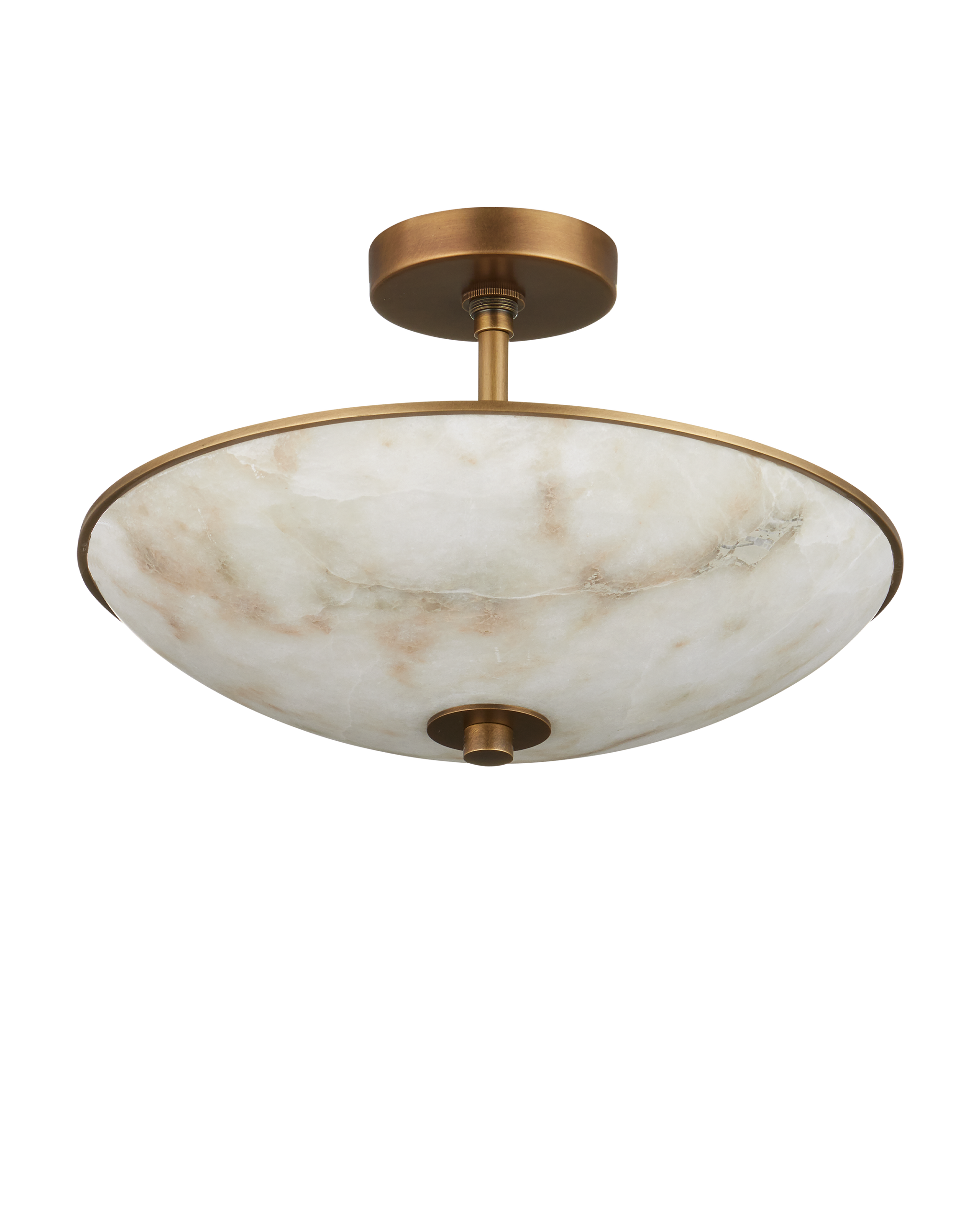 Currey & Company Volterra Small Semi Flush Mount