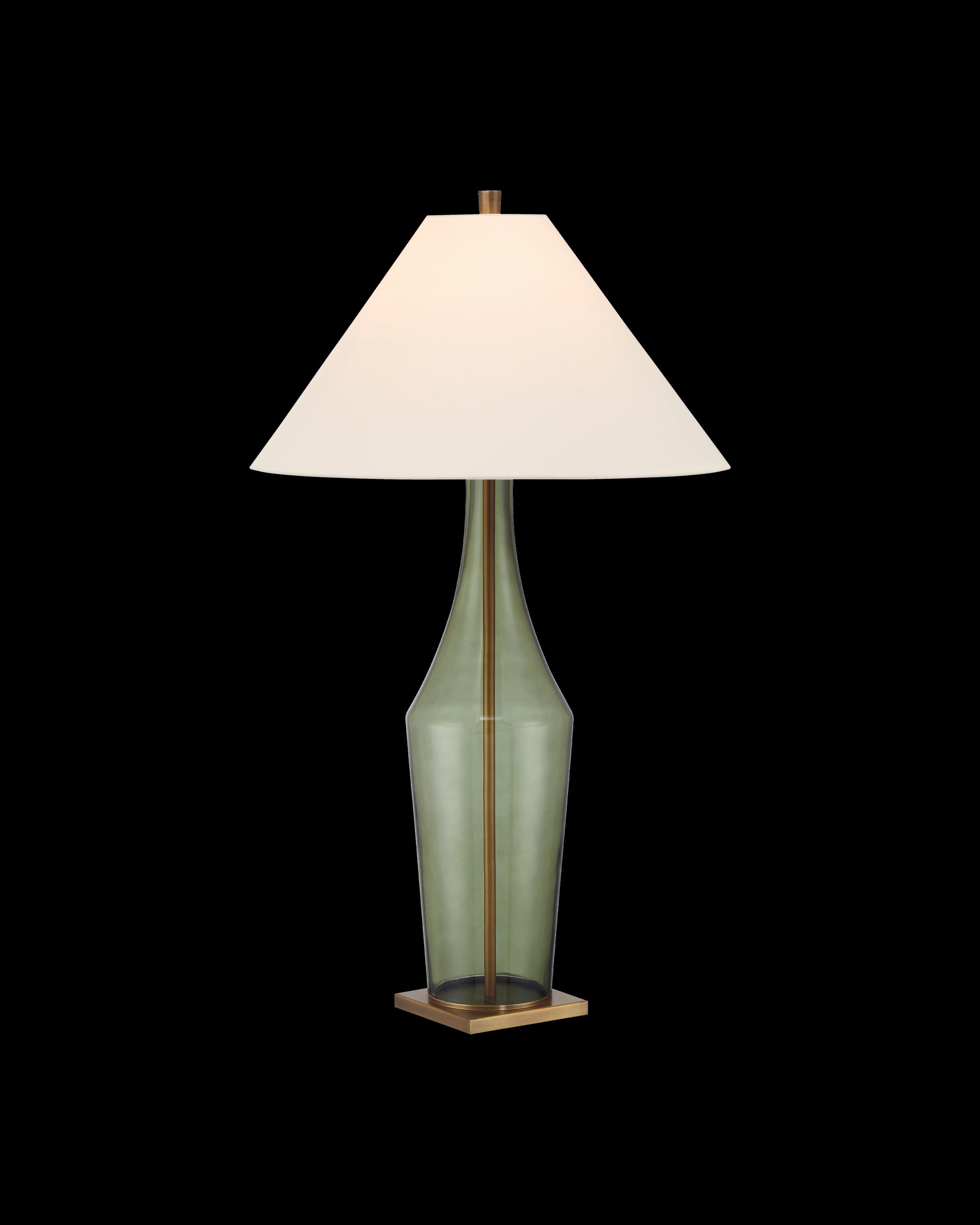 Currey & Company Olive Green Table Lamp