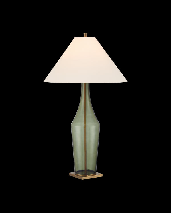 Currey & Company Olive Green Table Lamp