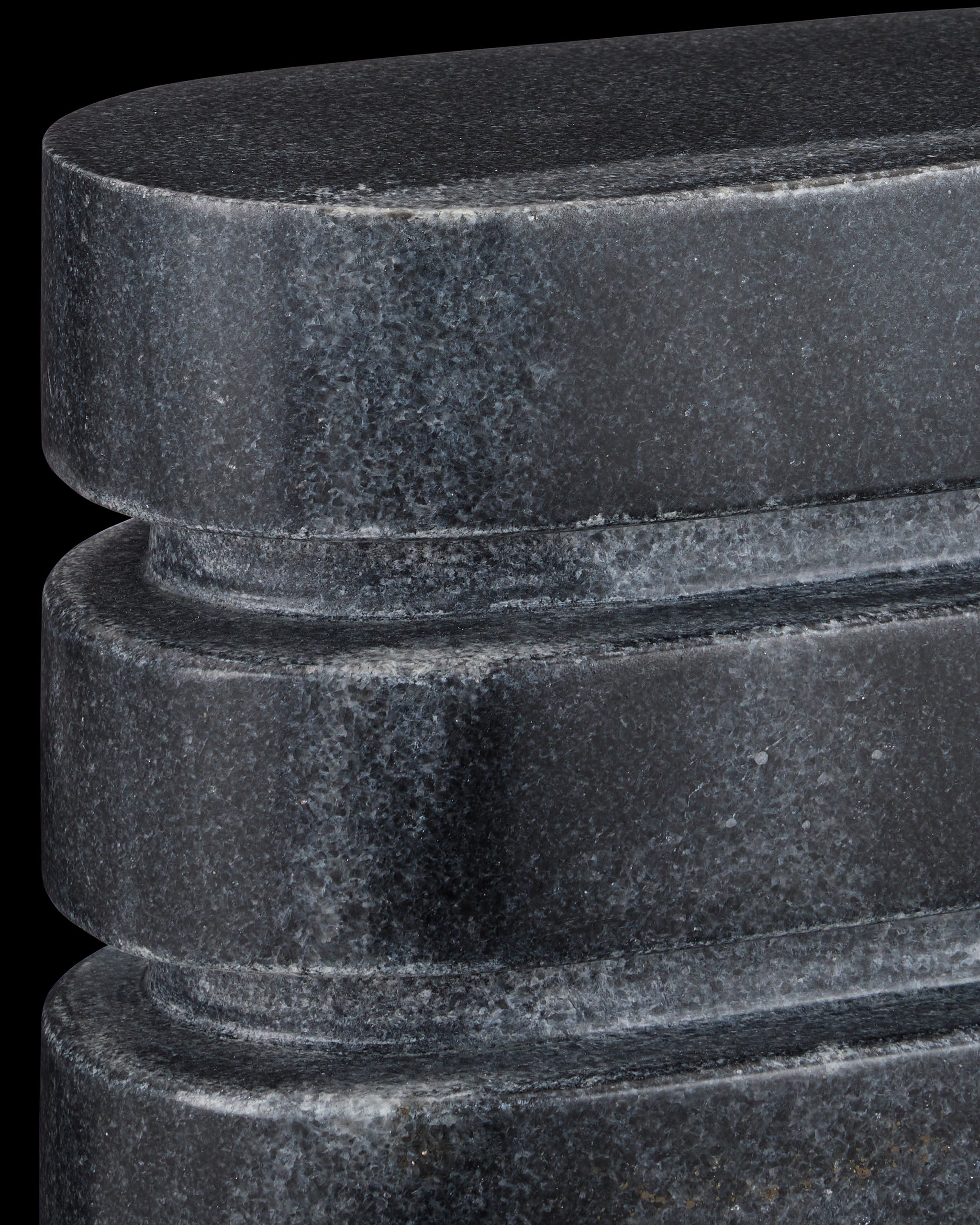 Currey & Company Bheslana Marble Black Object Set Of 2