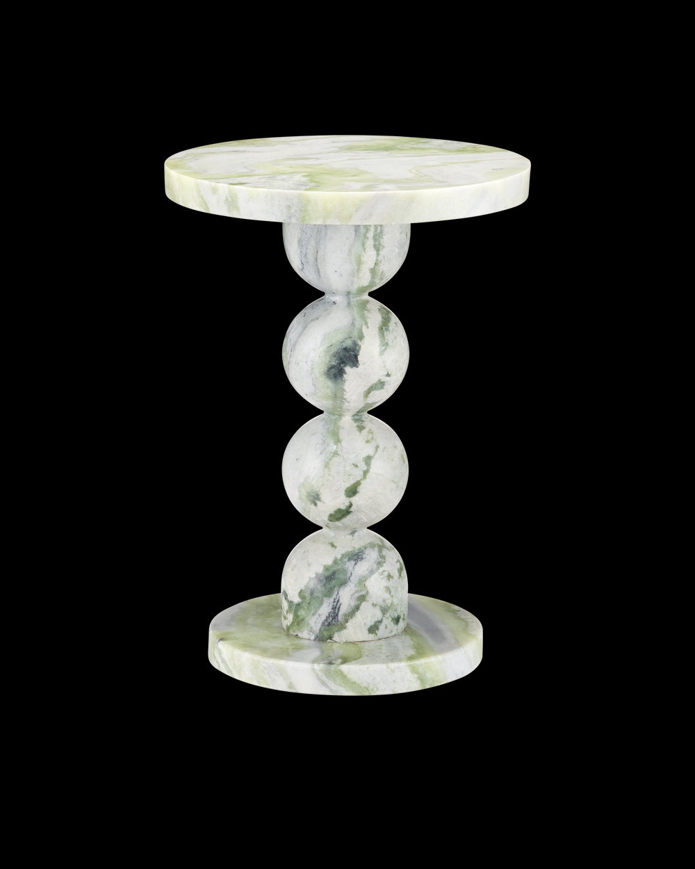 Currey & Company Turner Green Onyx Accent Table