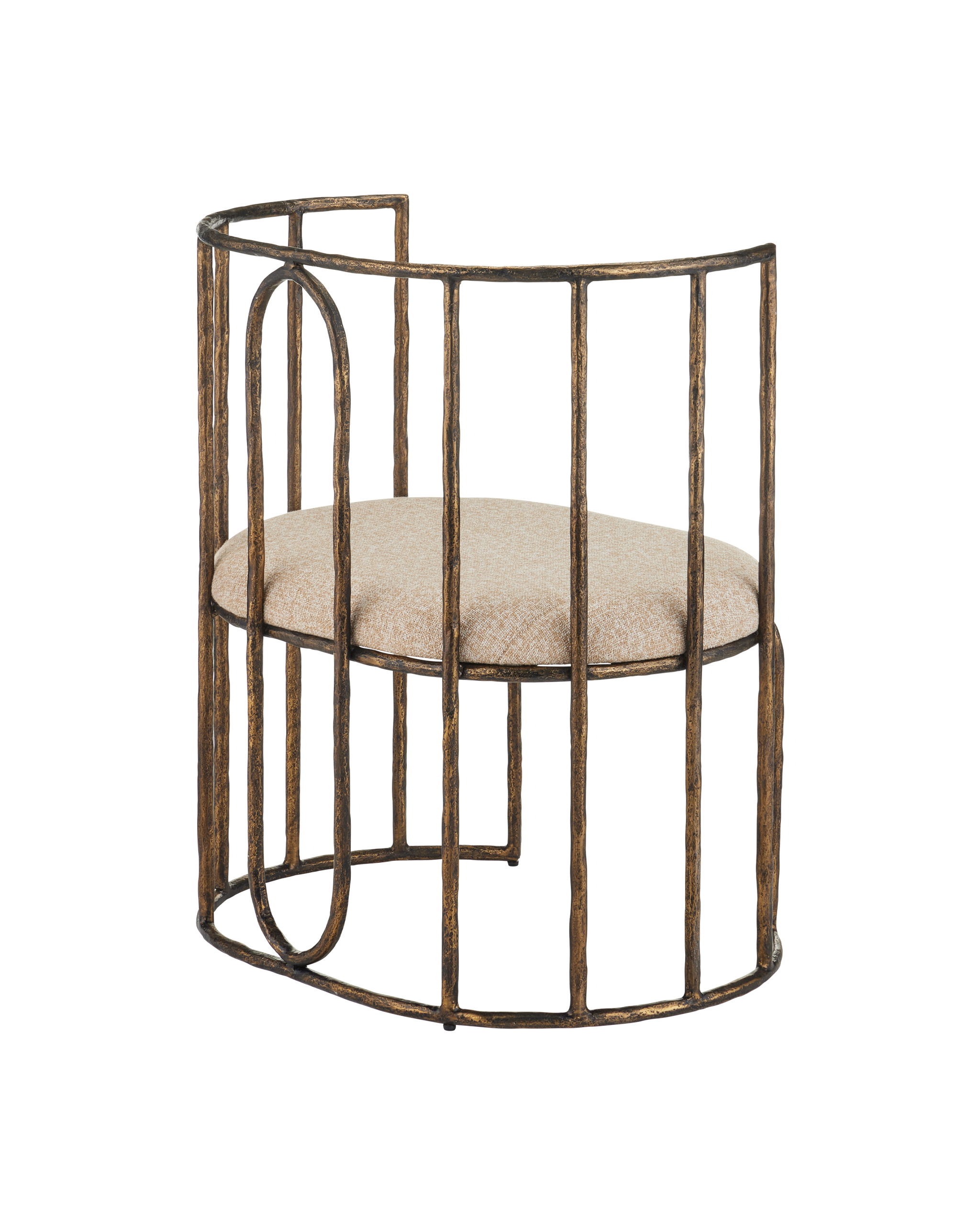 Currey & Company Euclid Chair, Boucle Seashell