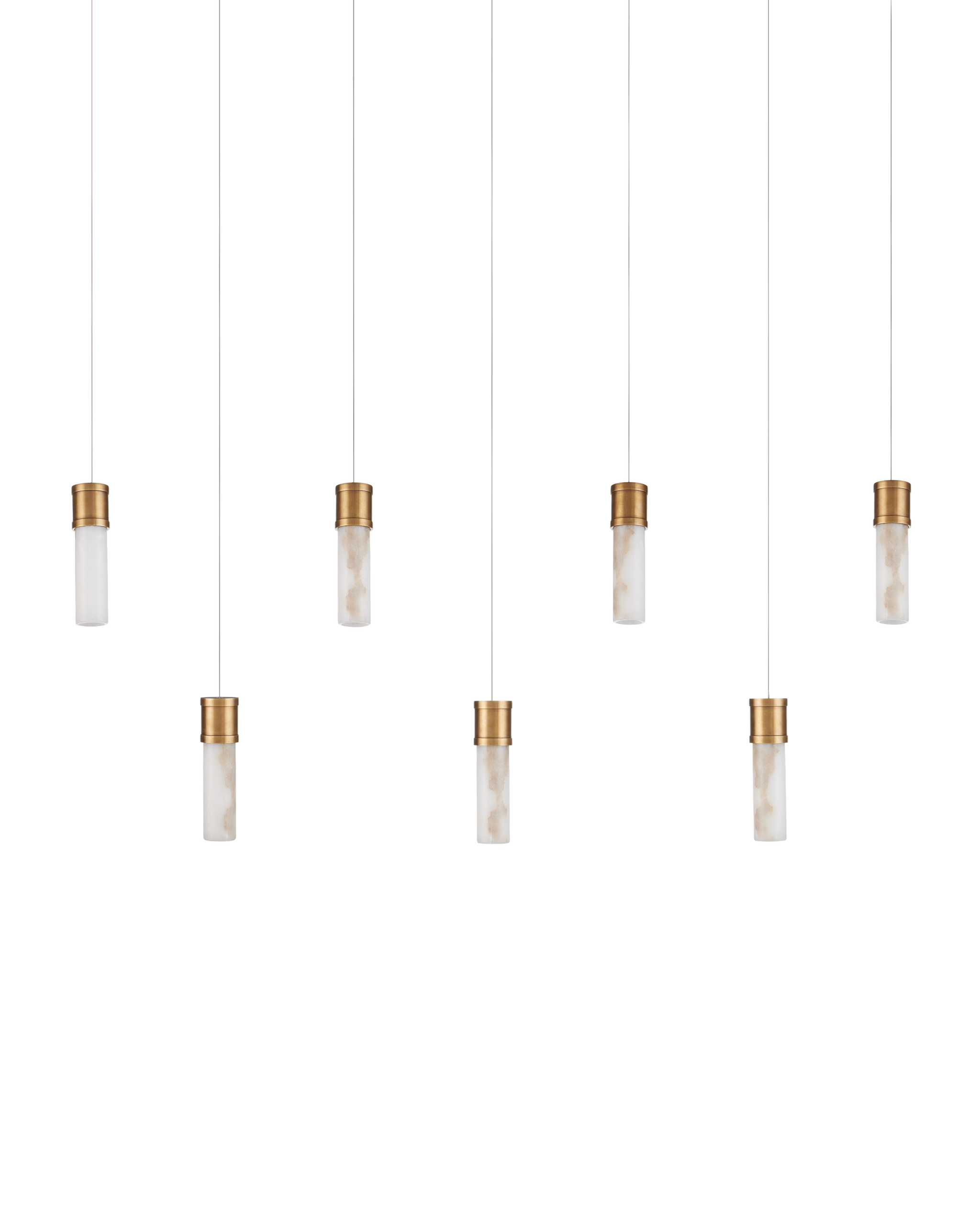 Currey And Company Cannula 7 Light Multi Drop Pendant