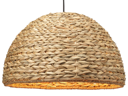 Jamie Young Shoreline Pendant In Natural Seagrass