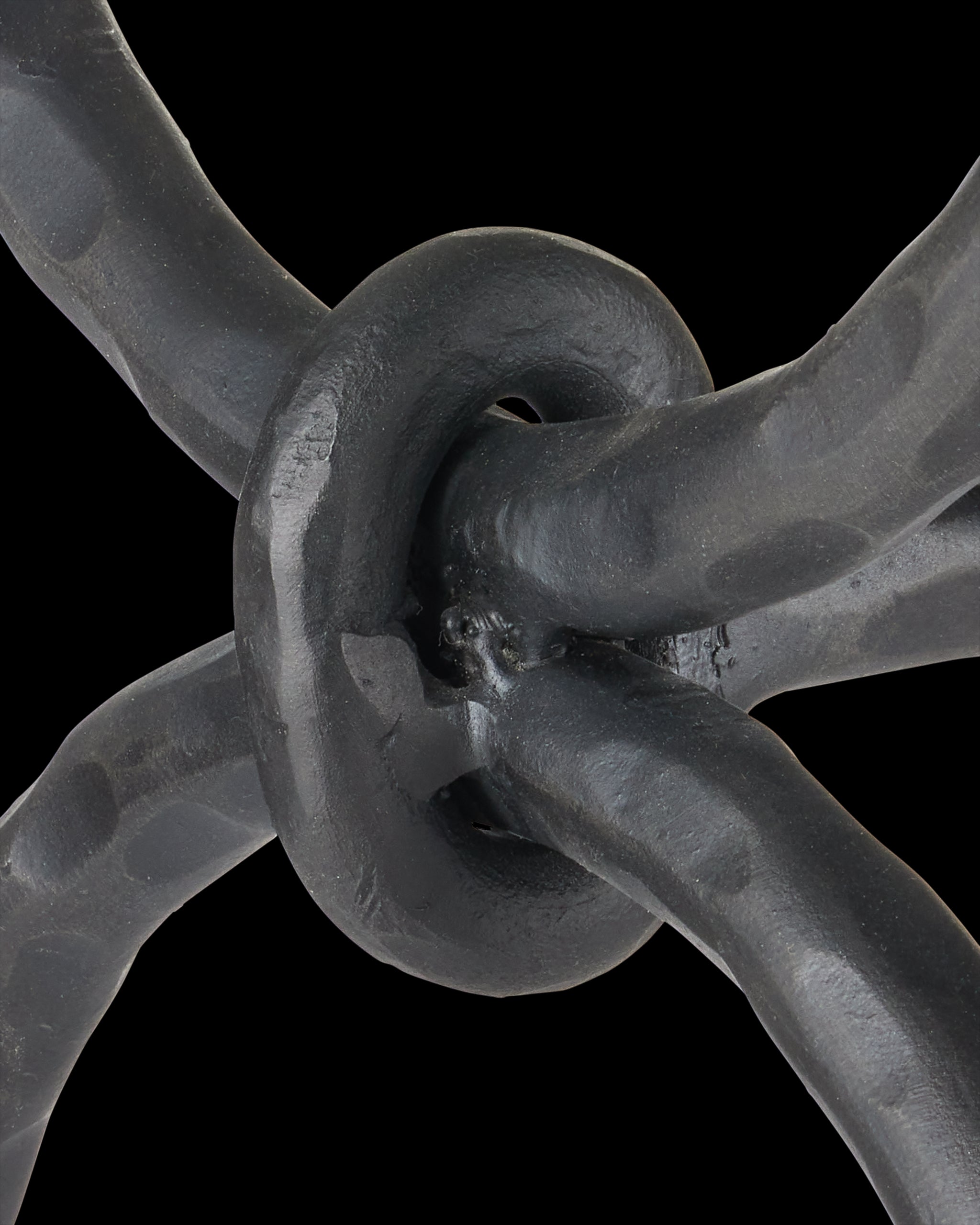 Currey & Company Agora White Travertine Side Table