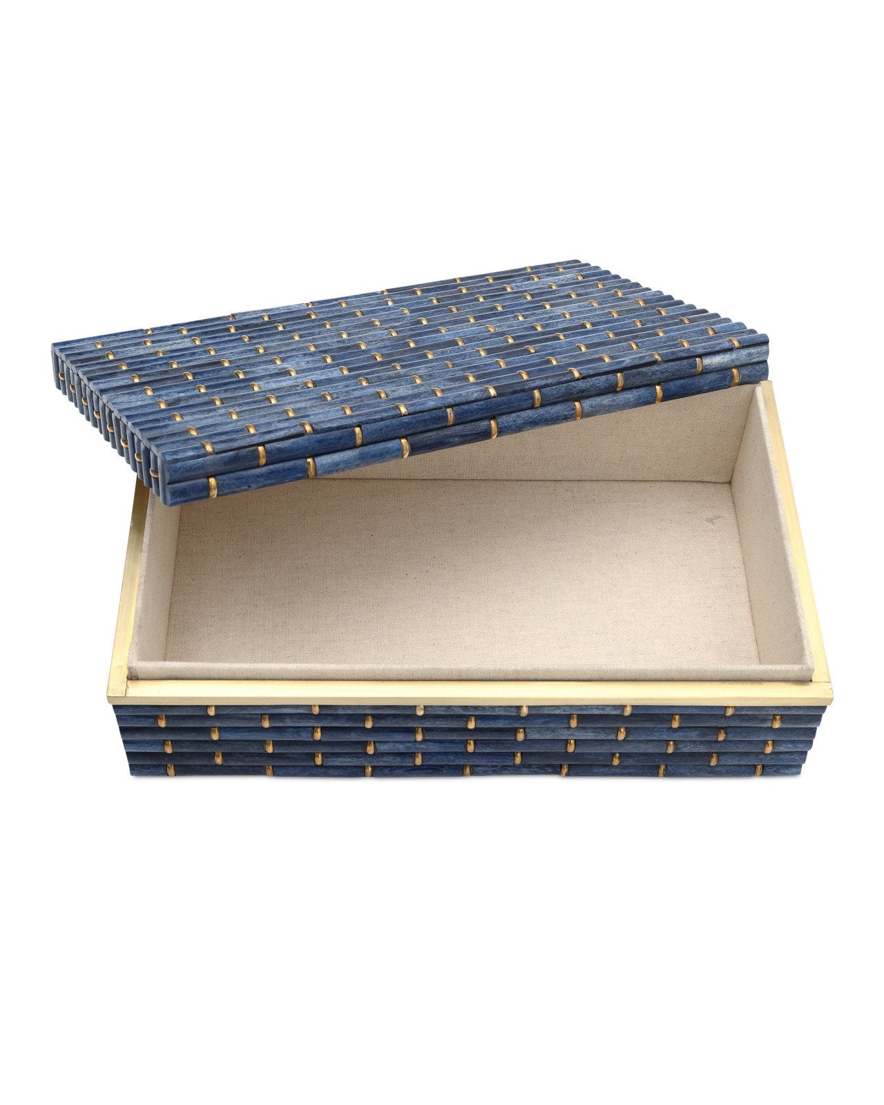 Currey & Company Midnight Bamboo 13" Decorative Box Set