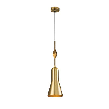 Lucas McKearn Bijoux Large Aged Brass with Geometric Figure