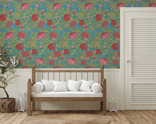 Paule Marrot Large Scale, Floral Bouquet Wallpaper