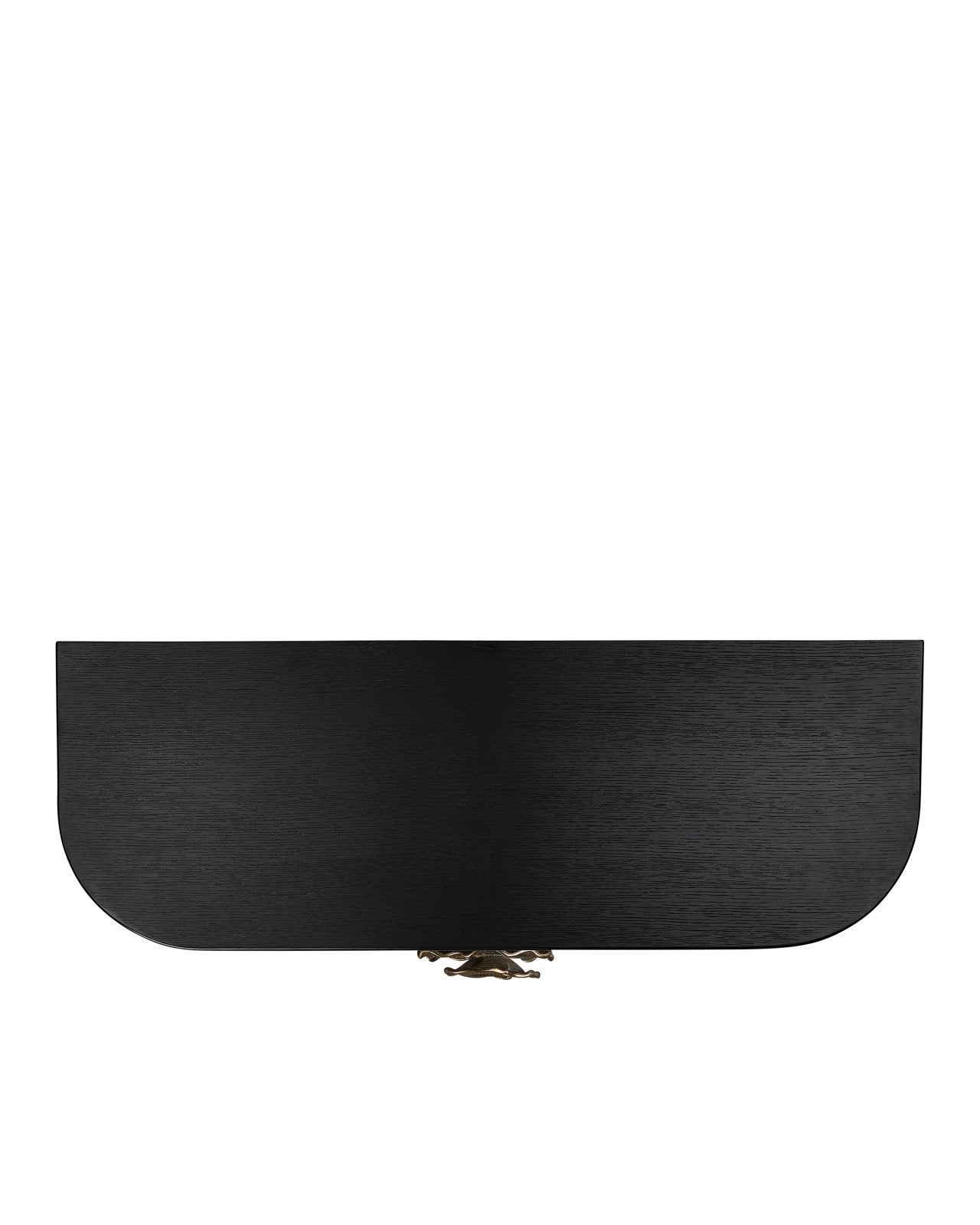 Briallen Black Demi-Lune Cabinet by Currey and Company