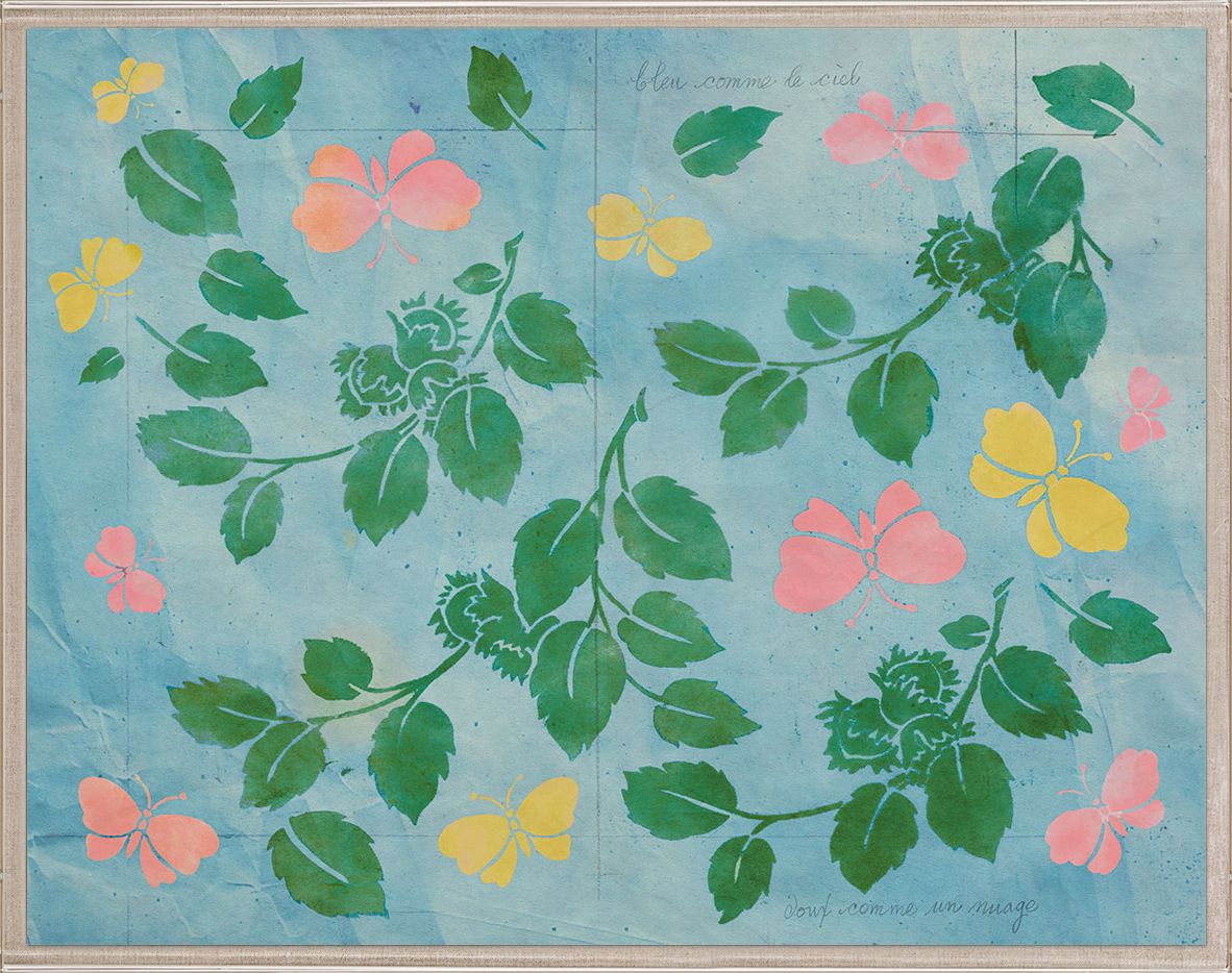 Frederick Steiner Archive, Green Leaves and Butterflies Art