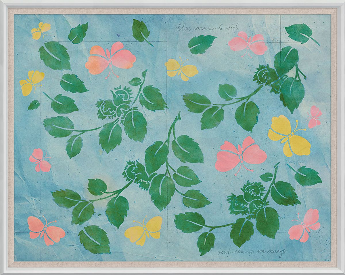 Frederick Steiner Archive, Green Leaves and Butterflies Art