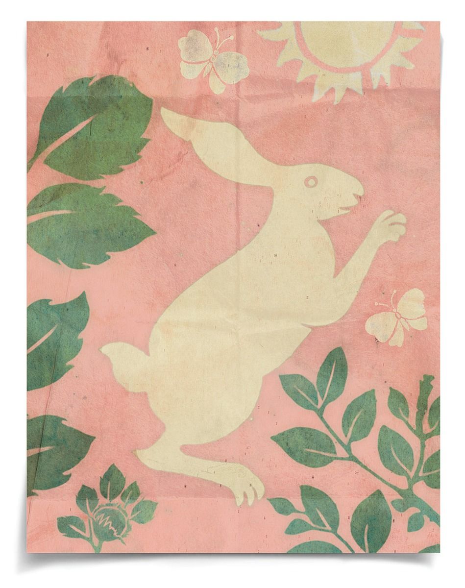 Frederick Steiner Archive, Jumping Rabbits in Pink