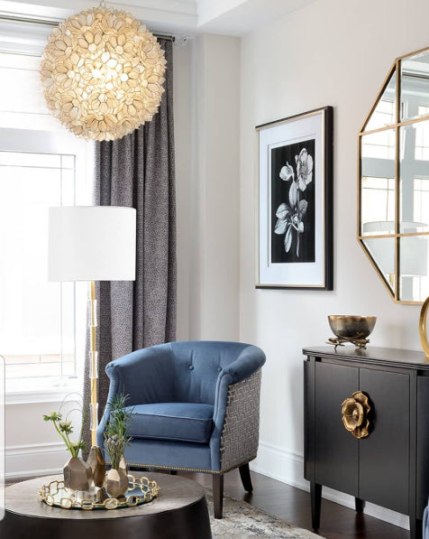 Briallen Black Demi-Lune Cabinet by Currey and Company