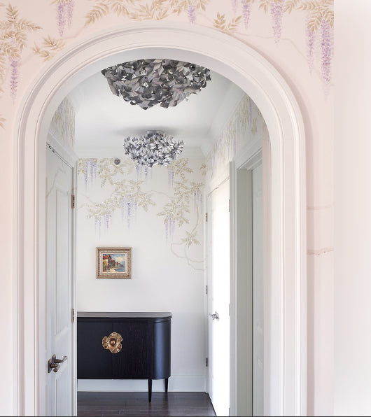 Briallen Black Demi-Lune Cabinet by Currey and Company