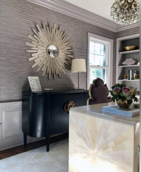 Briallen Black Demi-Lune Cabinet by Currey and Company