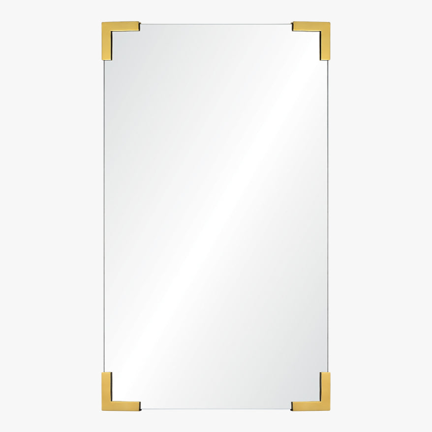 Mirror Home Rectangle Mirror with Corner Details