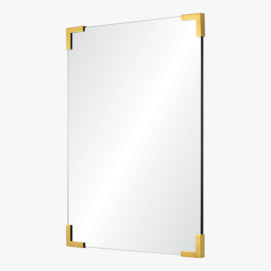 Mirror Home Rectangle Mirror with Corner Details