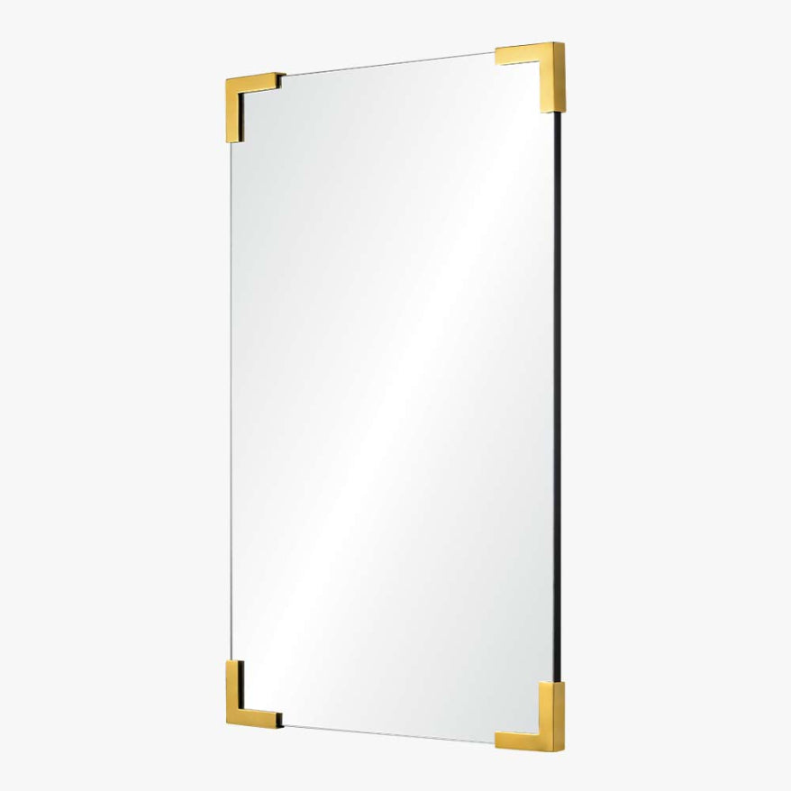 Mirror Home Rectangle Mirror with Corner Details