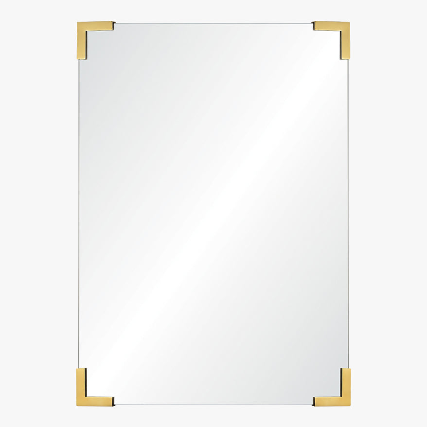 Mirror Home Rectangle Mirror with Corner Details