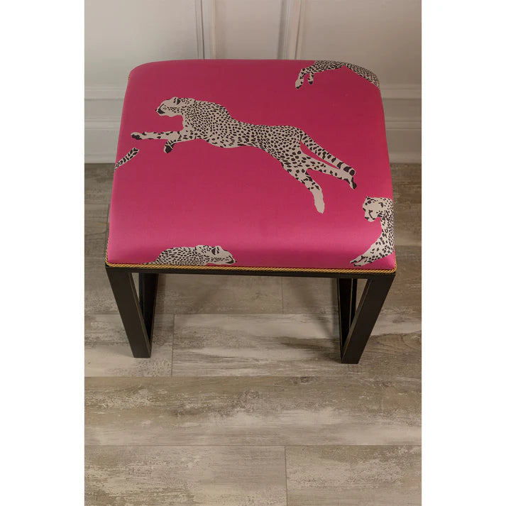 Port 68/ Scalamandre Medallion Leaping Cheetah Bench