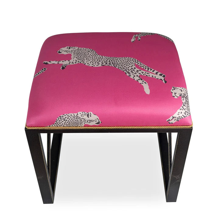 Port 68/ Scalamandre Medallion Leaping Cheetah Bench