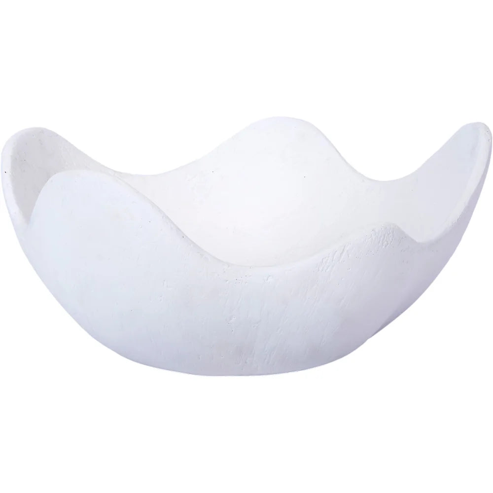 White Gesso Holland Decorative Bowl