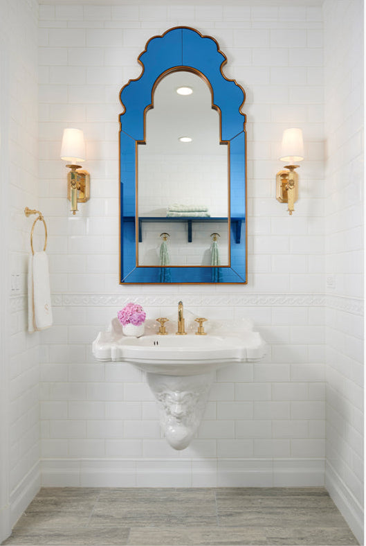 Bunny Williams Sapphire Blue Mirror