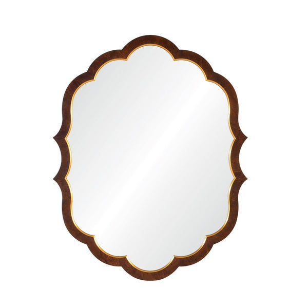 Bunny Williams Burl Wood Mirror