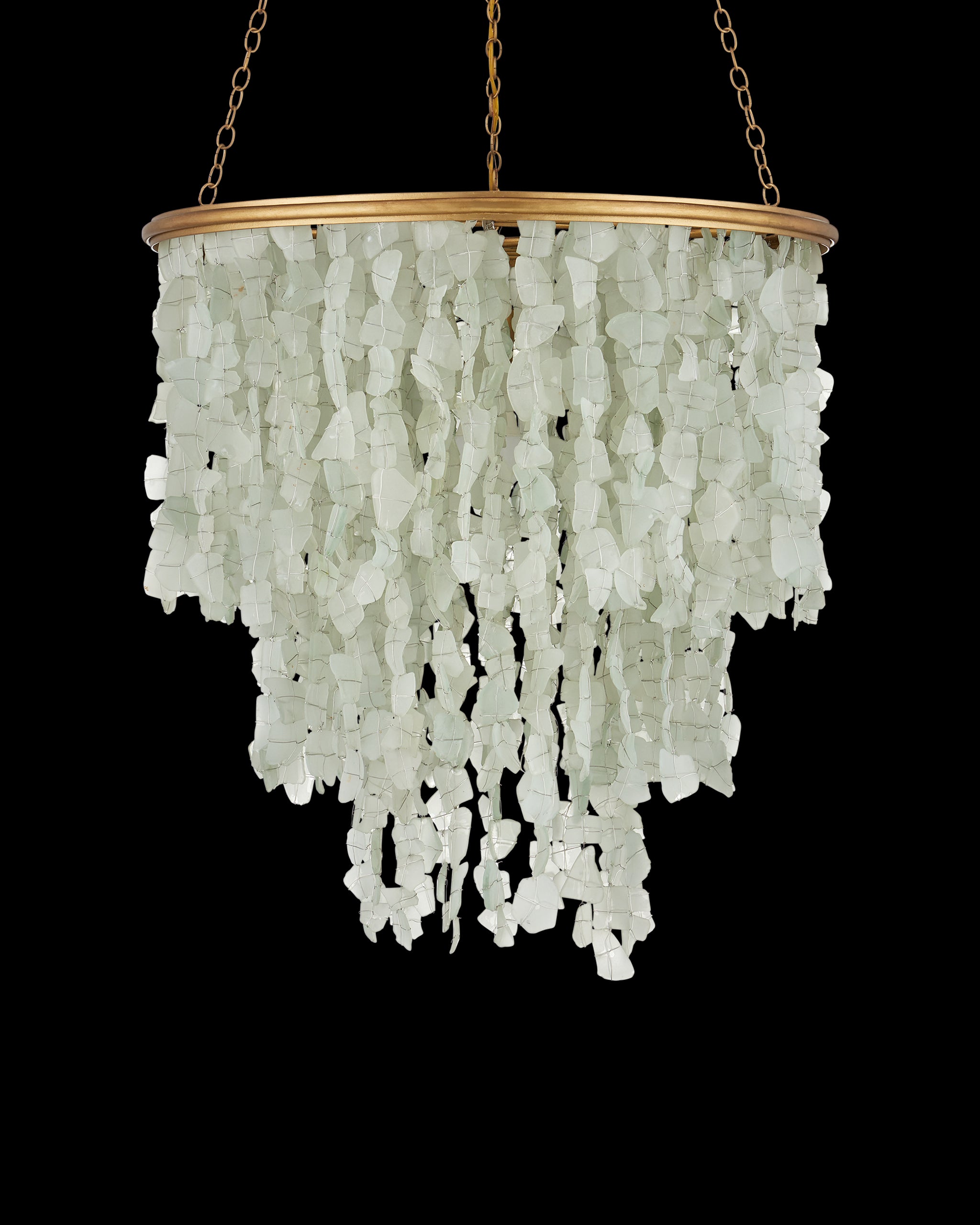 Currey & Company Verre De Mer Medium Chandelier
