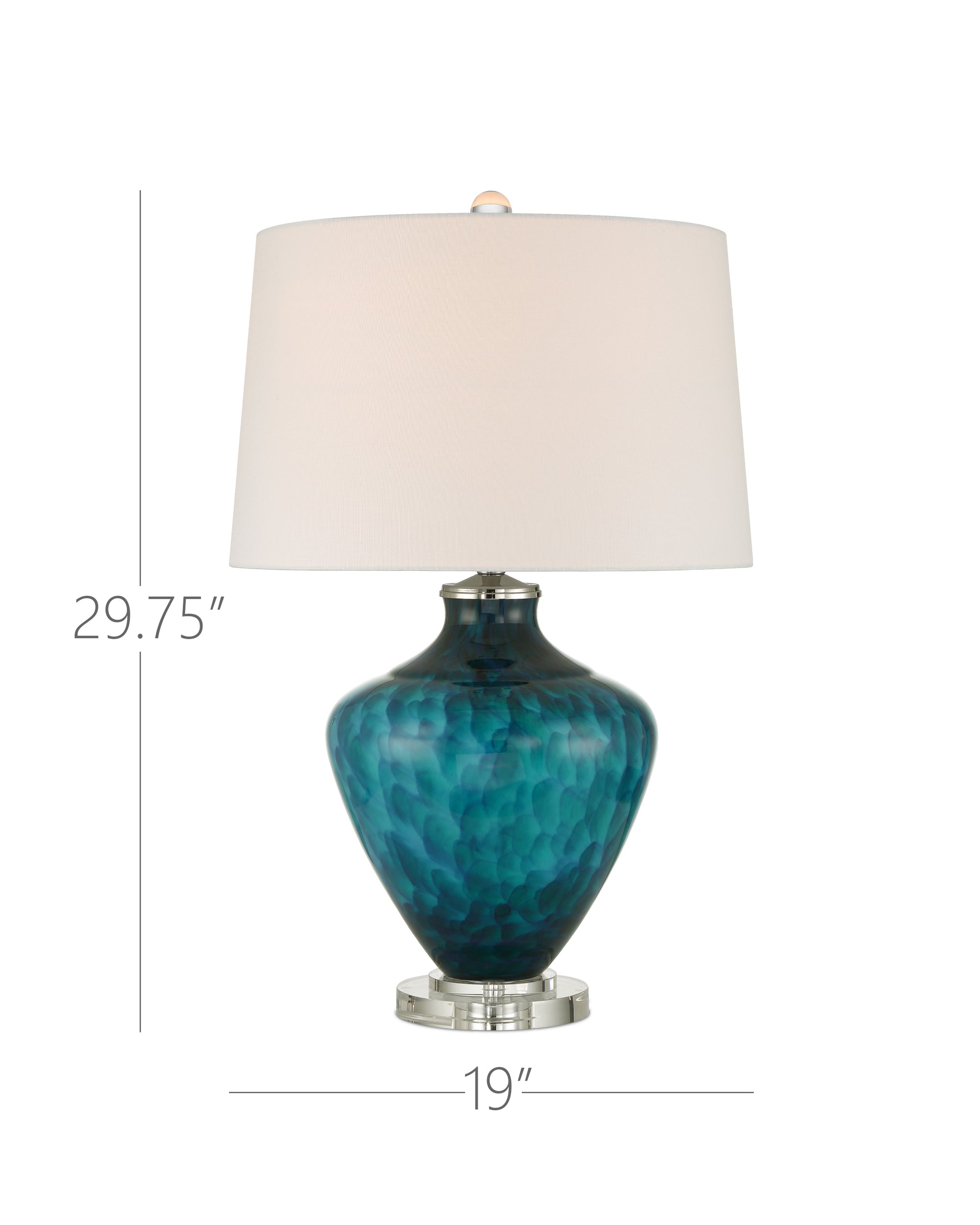 Currey & Company Sapphire Blue Table Lamp