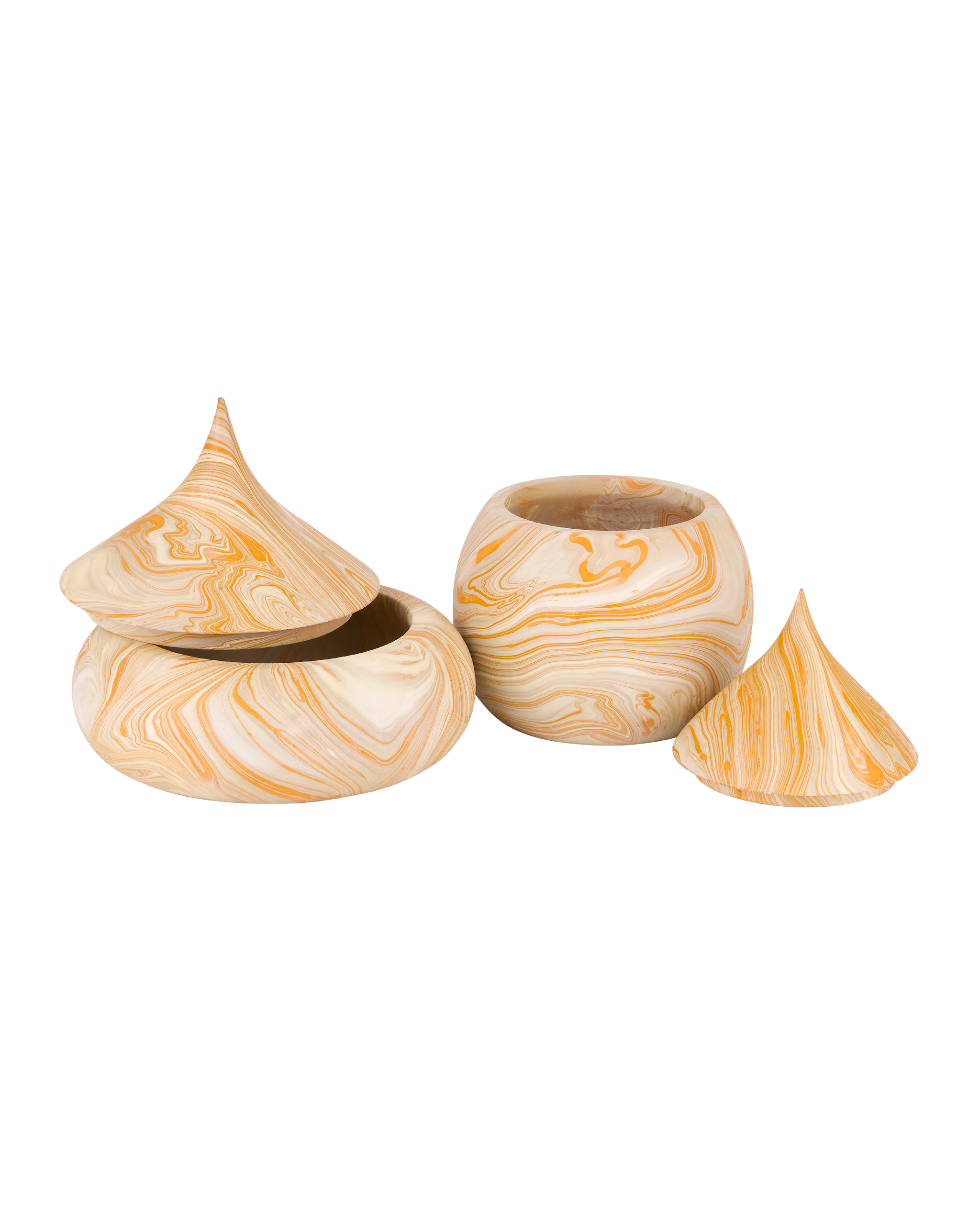 Currey & Company Anasi Yellow Box Set Of 2