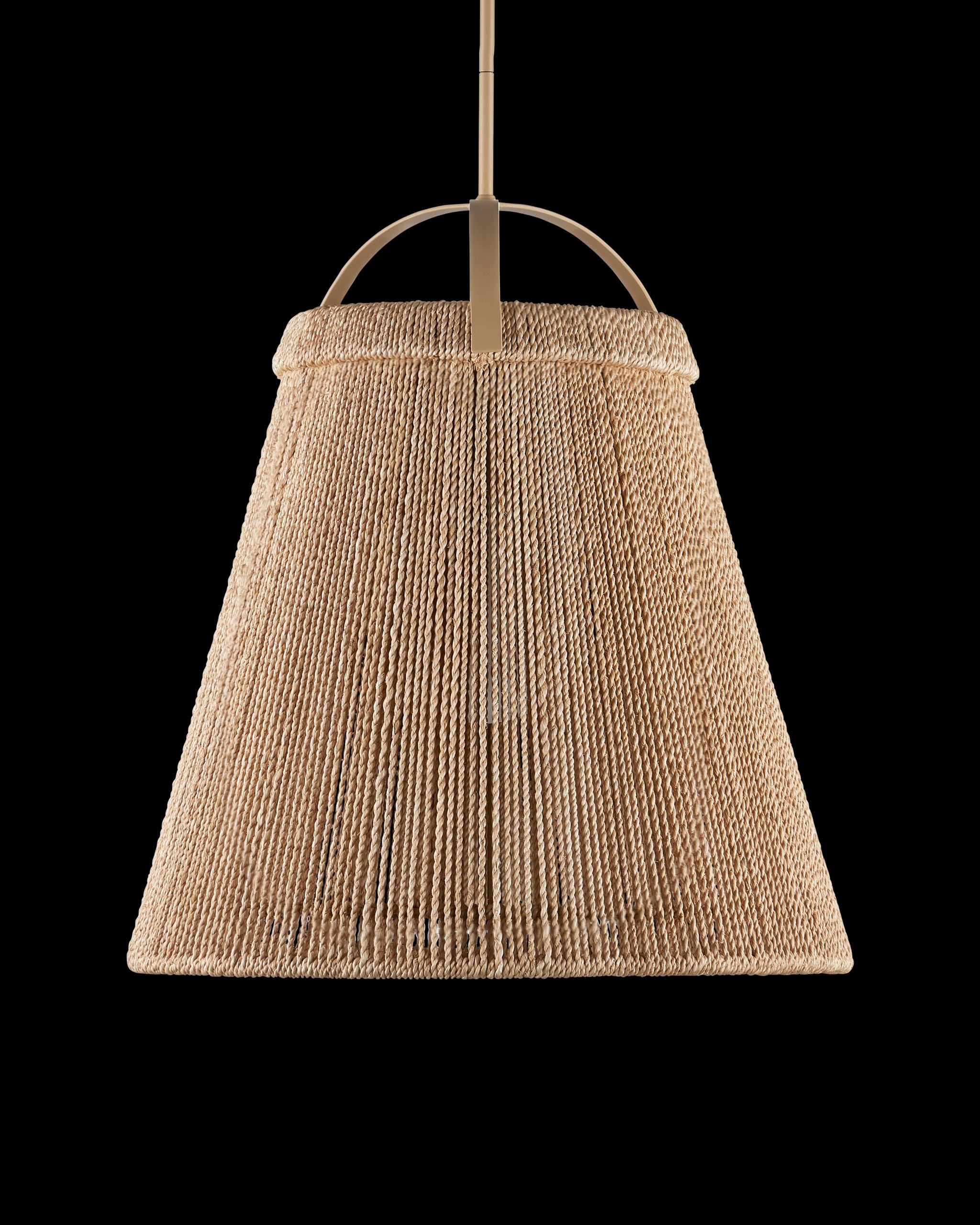 Currey & Company Parnell Medium Natural Pendant