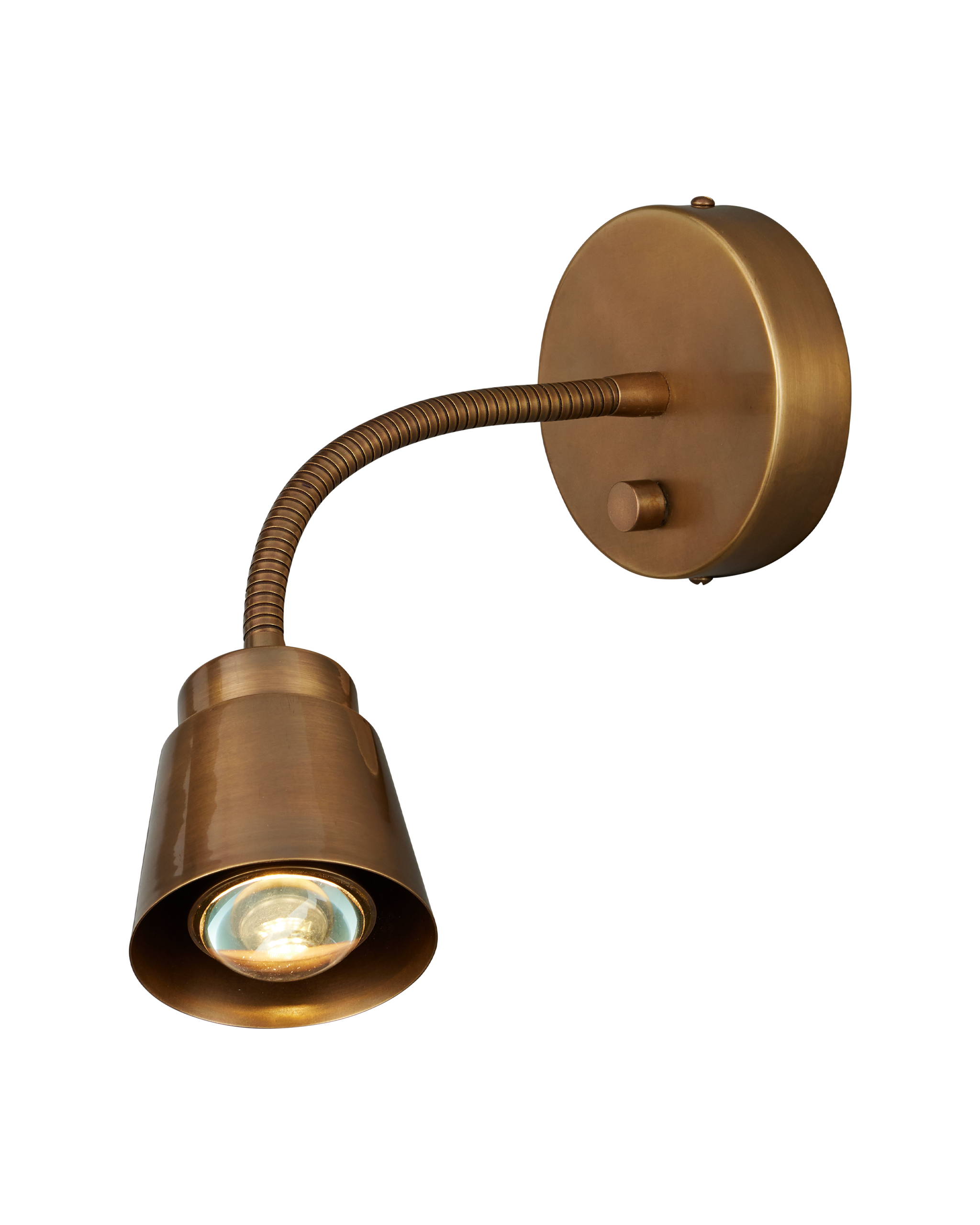 Currey & Company Wilbaux Brass Wall Sconce