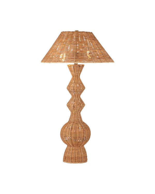 Currey & Company Nirvana Natural Rattan Table Lamp